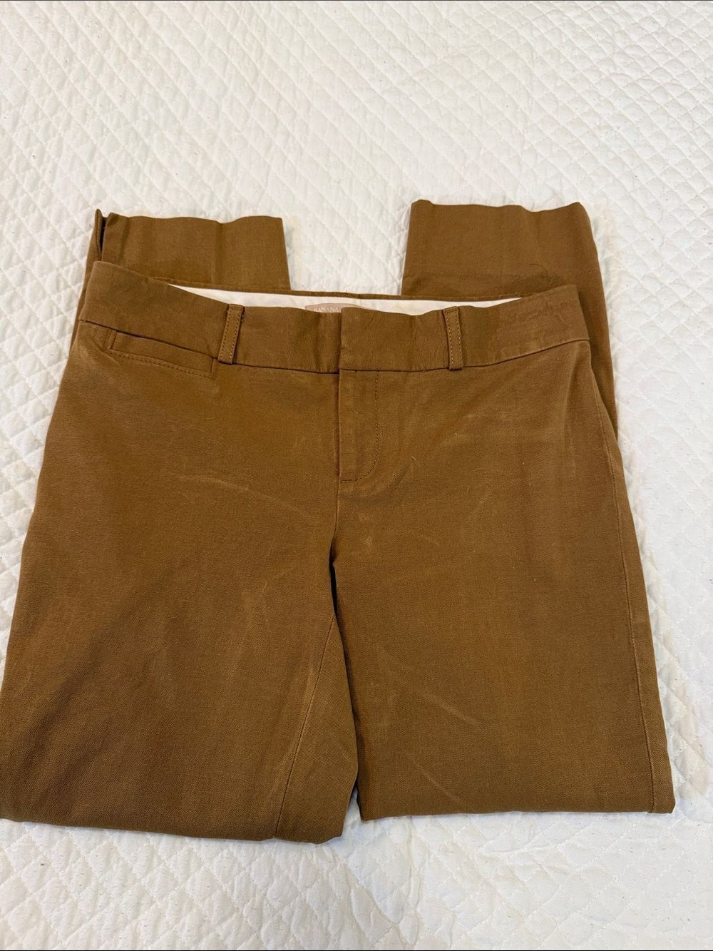 Banana Republic Cropped Ankle Pants in Walnut Brown